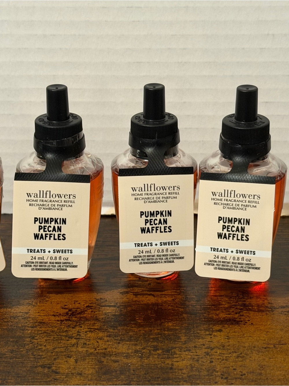 5 Bath & Body Works Wallflower Refill Oil Bulbs Pumpkin Pecan Waffles New